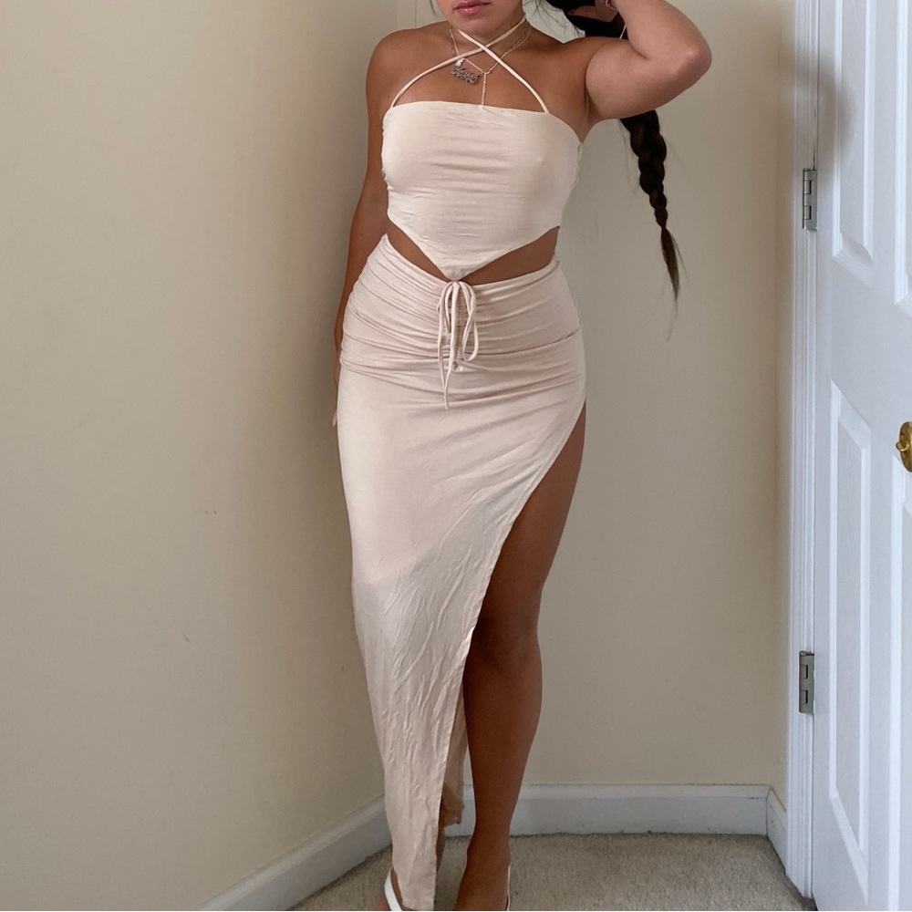 Chic Cream Two-Piece Set